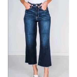 Judy Blue Indigo Wide Leg Jeans